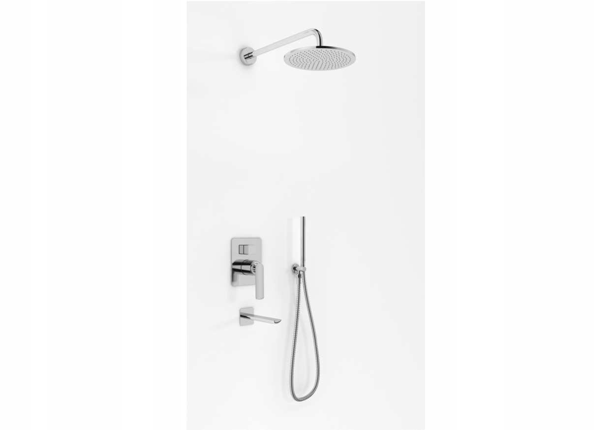 Flush -Mounted Set 30x19cm Black Mat Doručená batéria