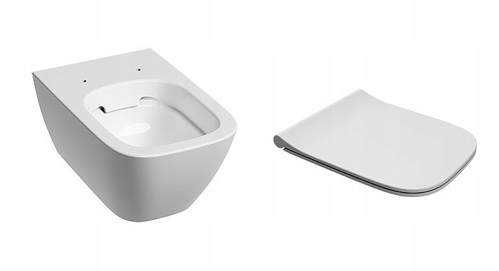 WC misa - Circle Modo miska škrupina visiace Rimfree tenký board