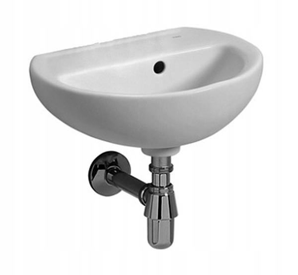Umývadlo - Kruhový záznam umývadlo 40x33 cm Half-Round White