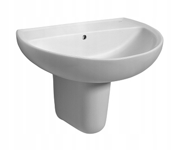 Umývadlo - Kruhový záznam umývadlo 50x41 cm Half-Round White
