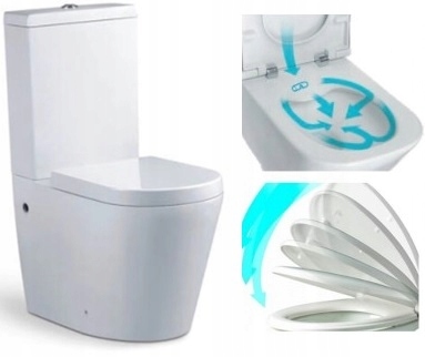 WC misa - Kompaktná toaleta bez dosky T8002+pomaly