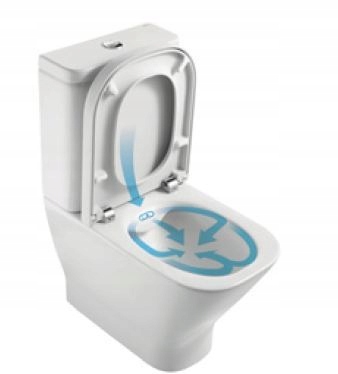 WC misa - Kompakt WC Roca Gap Clean Rim Tank a Bowl
