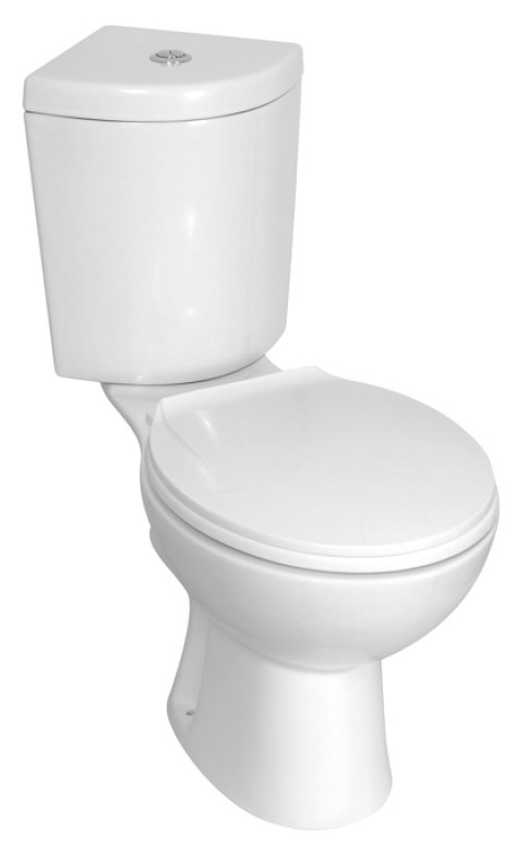 WC kombi - Kerra rohový roh kompaktný s rohovou doskou
