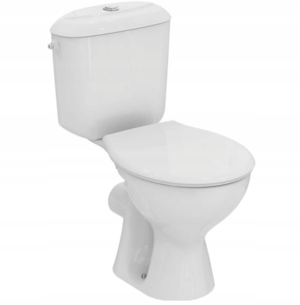WC kombi - Kompaktná toaleta s vodorovnou miskou misky.