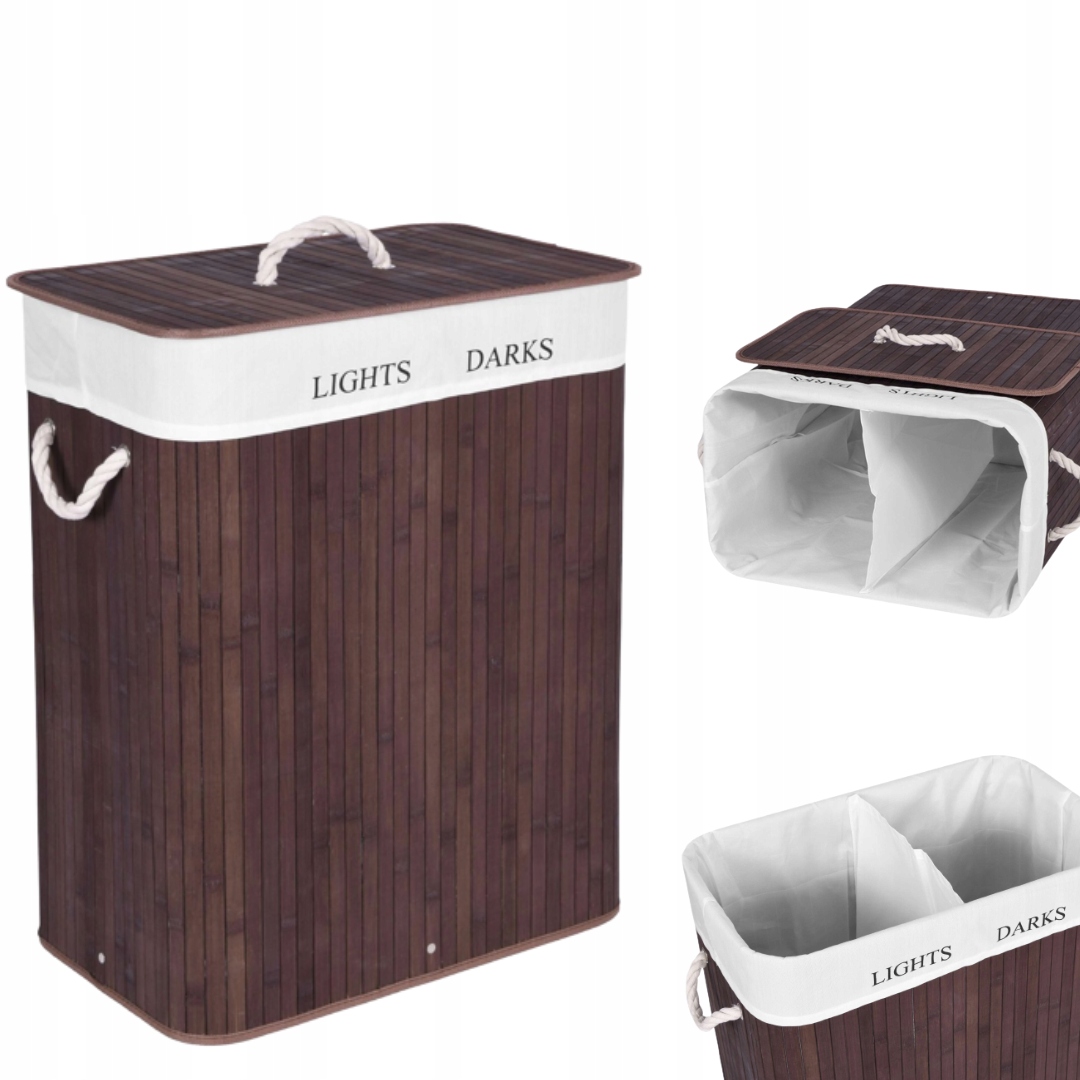 Kôš na bielizeň -  Youdenova Laundry Piery Basket, pletená, s rozlíšeniami