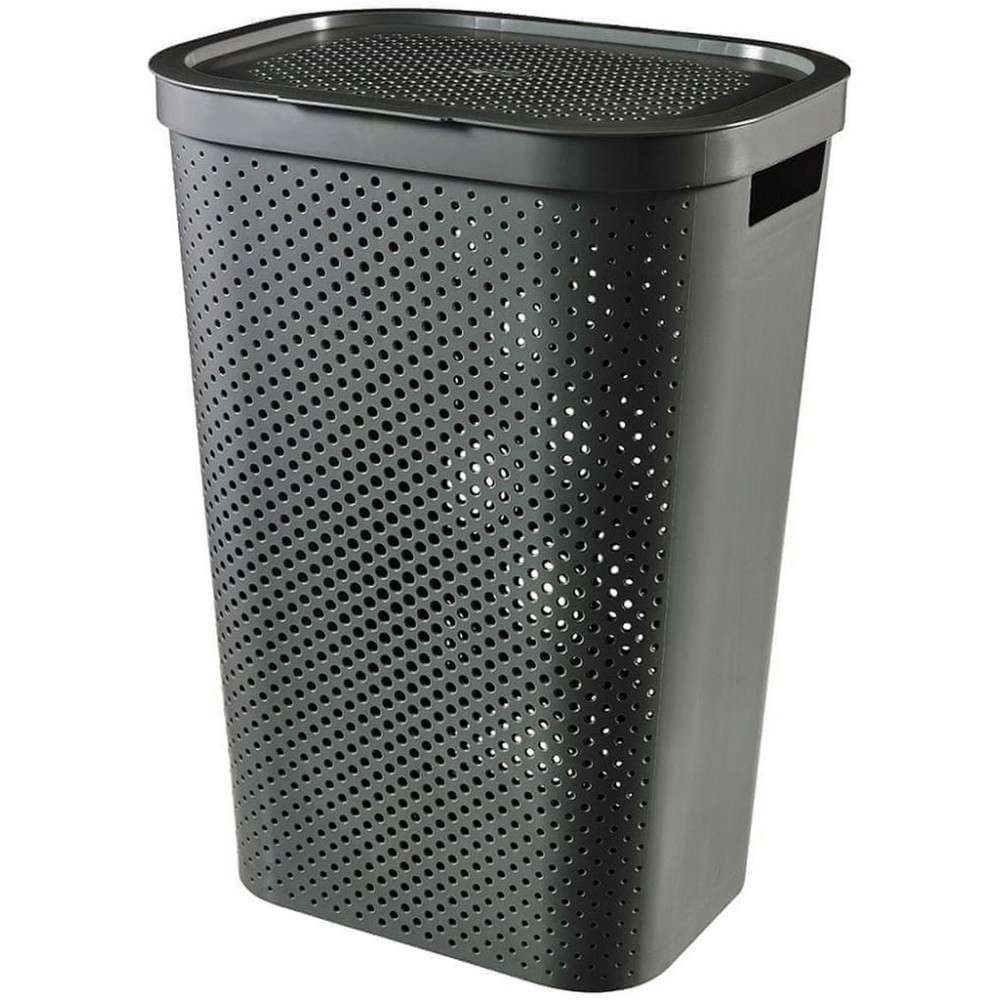 Kôš na bielizeň -  Curver Infinity 60L Grey Práčovňa košík