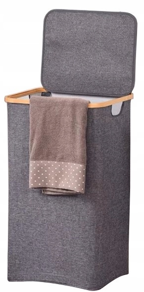 Kôš na bielizeň -  Wash Basket Two -Chamber 160L Bamboo Cantainer