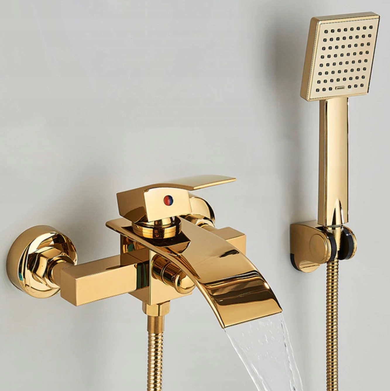 Vodovodná batéria SET - Klepnite na vaku na batériu Golden Waterfall Gold 2