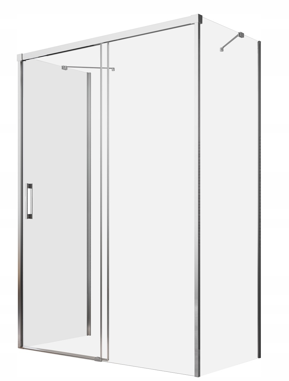Sprchový kút, kabína - Polovica sprchy 90x90 Zmrazené sklo