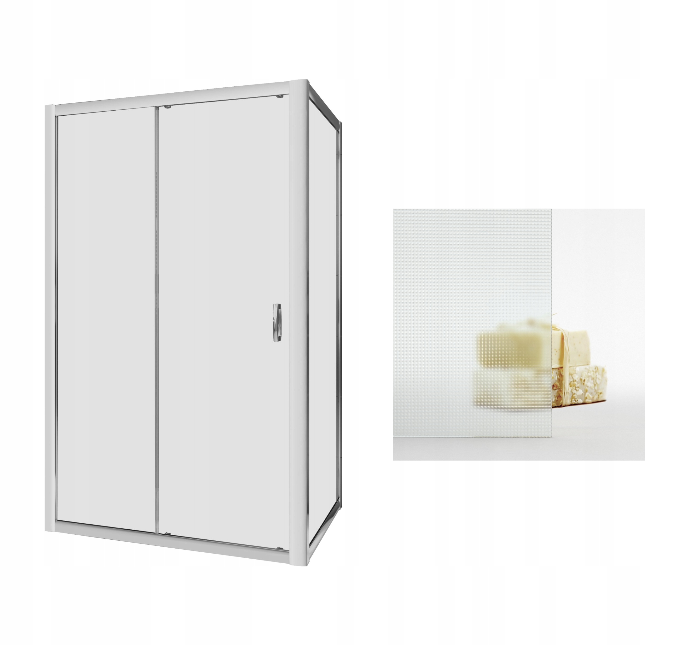 Sprchový kút, kabína - Prémiová kabína plus DWJ+S 100x80x190 TREKÁLNE sklo