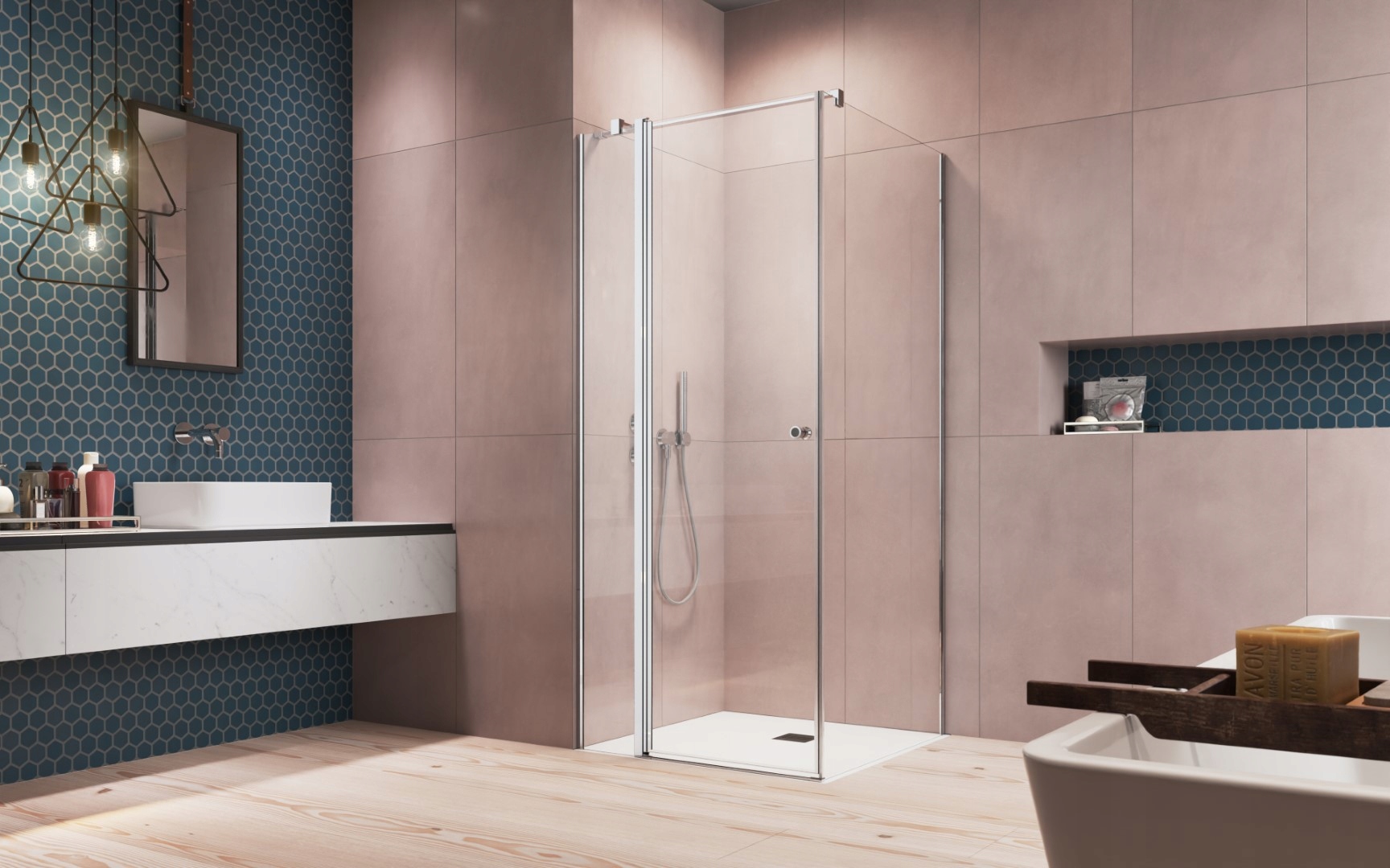 Sprchový kút, kabína - Obdĺžniková kabína RADAWAY EOS KDJ II 120x80x195 L