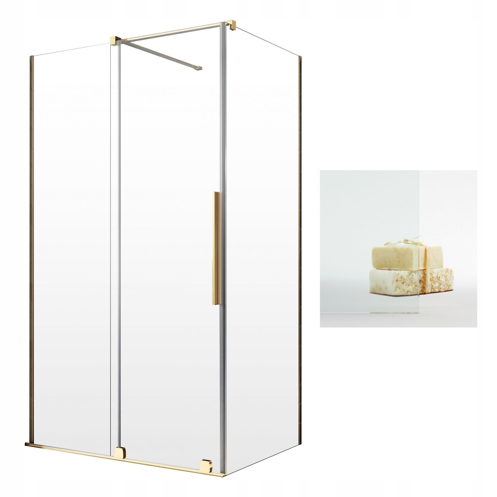 Sprchový kút, kabína - Klova paninová kajuta 100x100 l Čistá