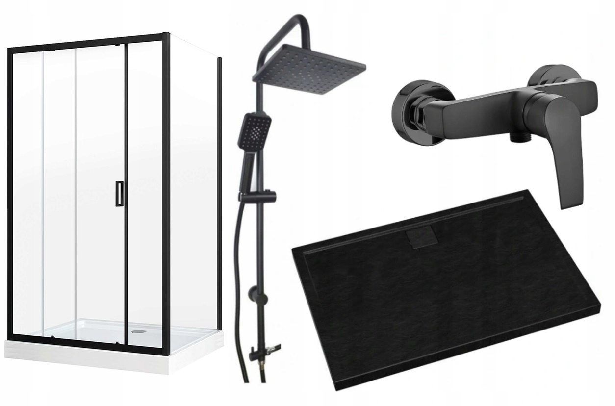 Sprchovací kút 80x100 Boxes + Sprchové batérie
