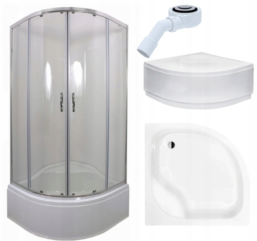Sprchovací kút 80x80 + Deep Sprcha Tray + Siphon