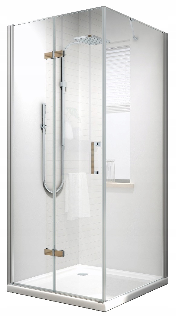 Sprchový kút, kabína - Sprchová kajuta 90x90 Skladacie sklo 6 mm