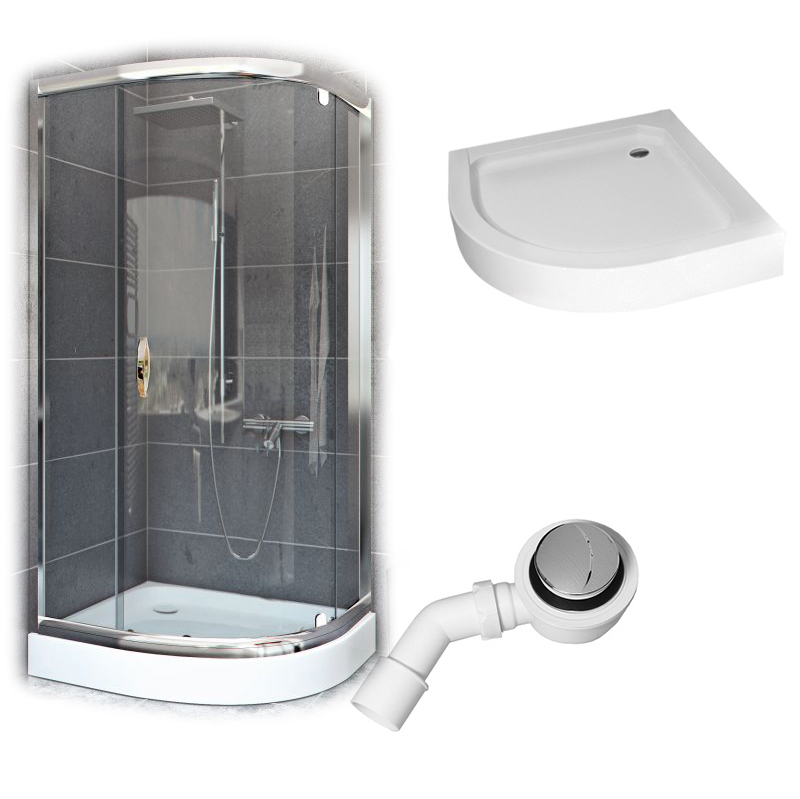 Sprchový kút, kabína - Easy Clean 90x90 Sprchová skrinka - otvorenie
