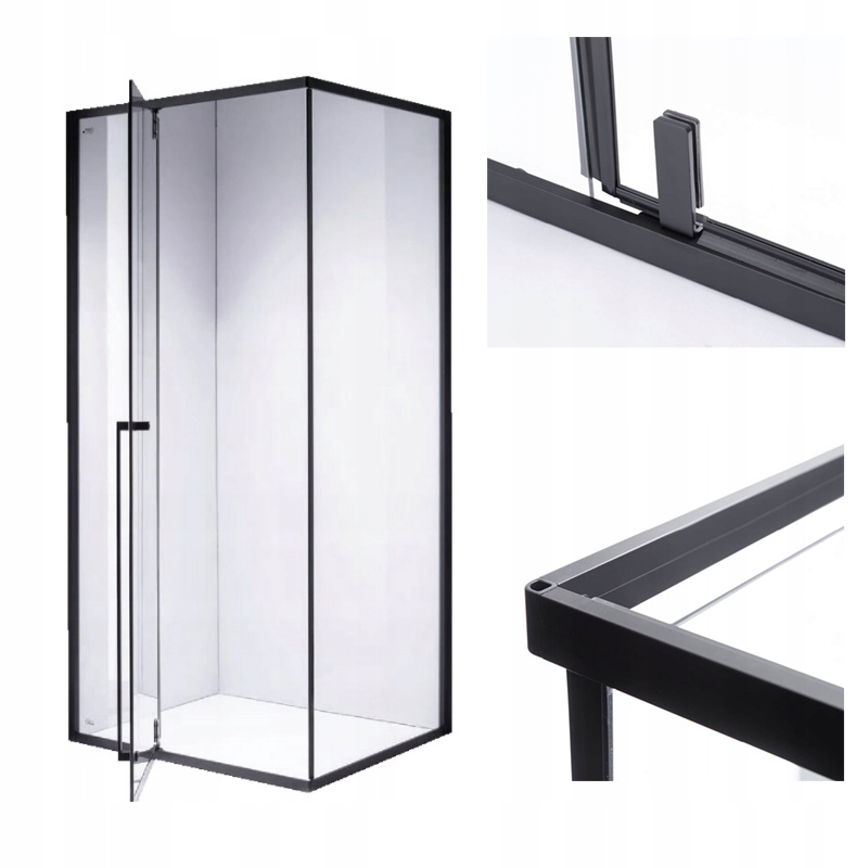 Sprchový kút, kabína - Kabína Nes Black DWD+2S 70x110x70x200 RADAWAY