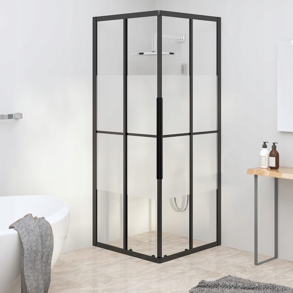 Sprchový panel - Sprchová kajuta, polotransmovedom ESG Glass, 70x70x18