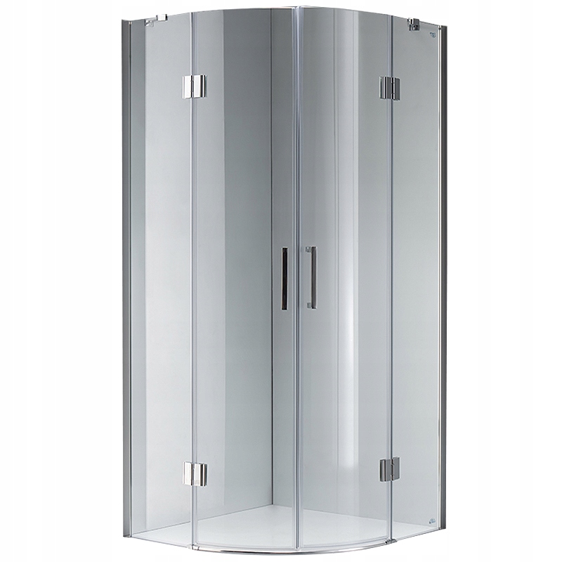 Sprchový kút, kabína - Half -round sprchová skrinka KZ92B 90x90cm Chrome
