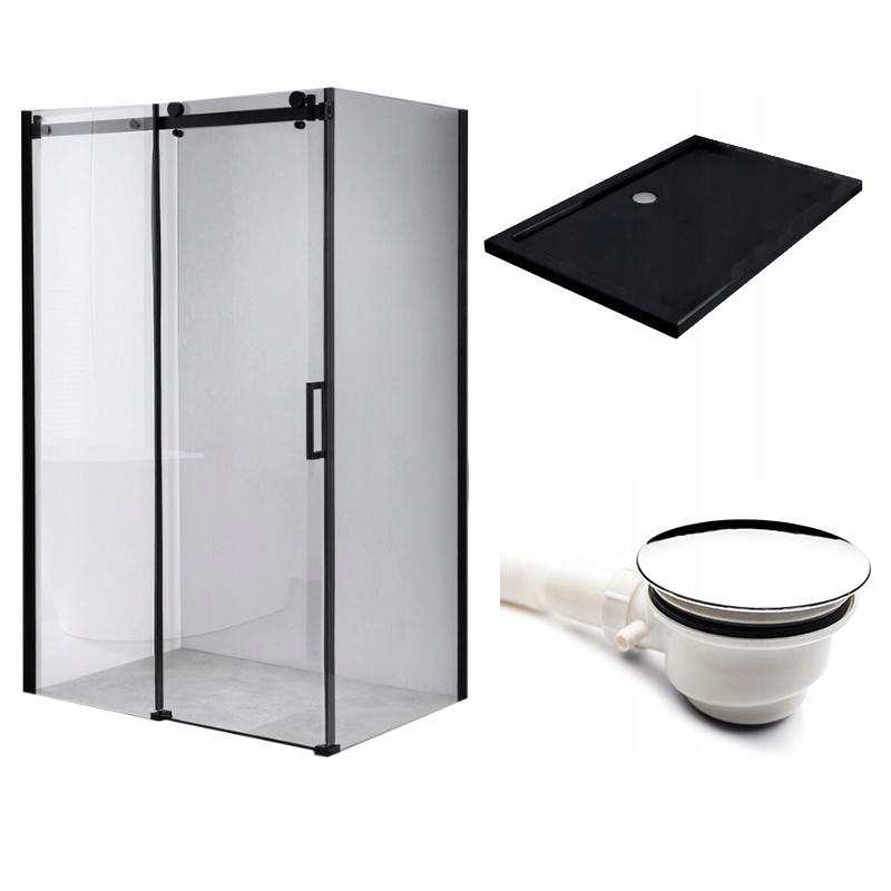Sprchová kajuta s pádlovým bazénom 100x90 BS14A+ST04A