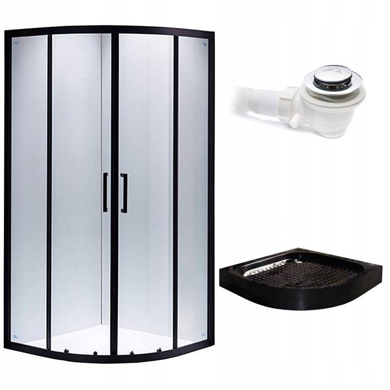 Sprchový kút, kabína - Sprchová skrinka s 90x90 bs01b+sprchový podnos SXL01B