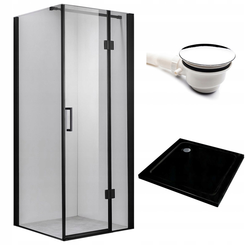 Sprchová skrinka so štíhlym 80x80 kz1390a sprchový podnos