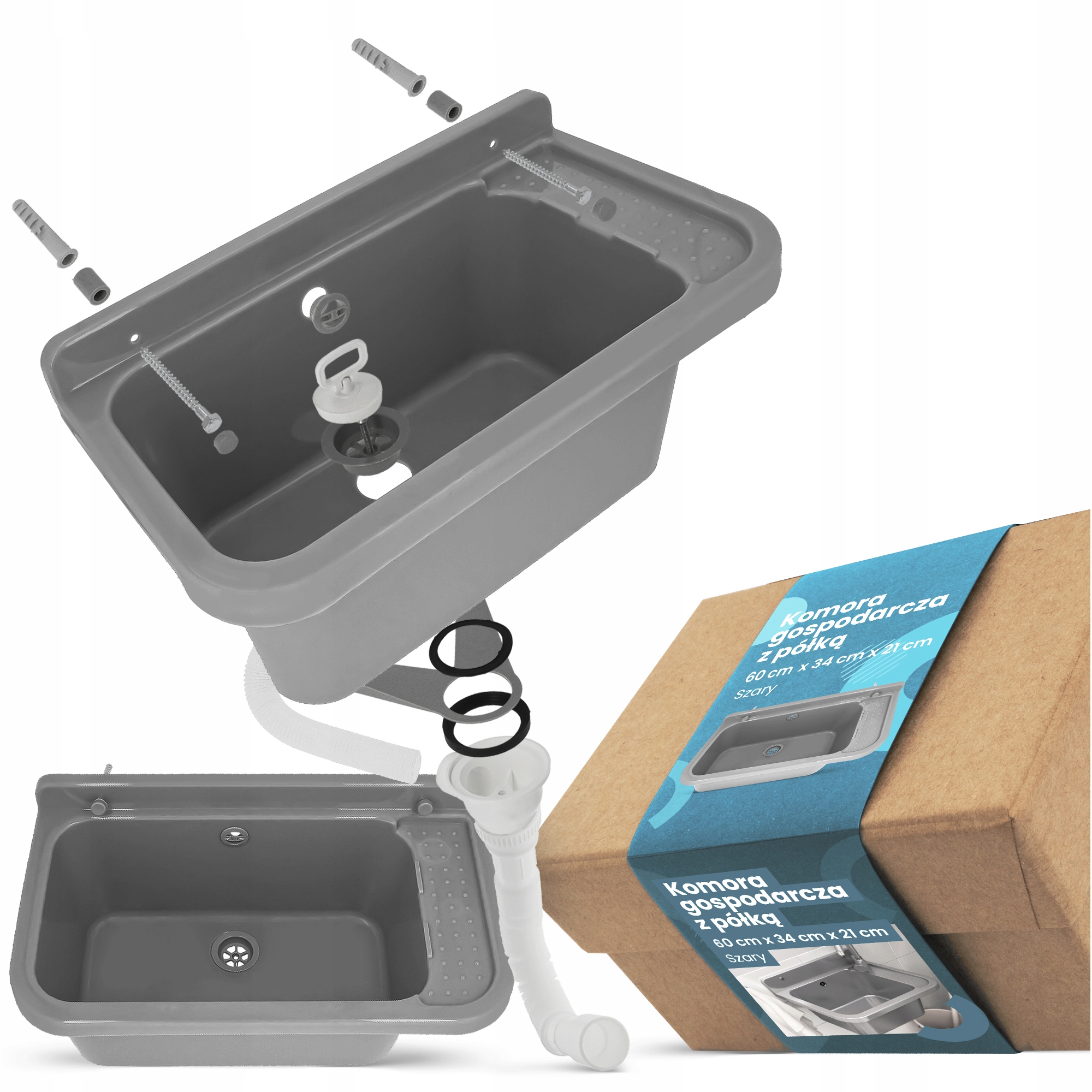 Kuchynský drez - Magnary Commercial Chamber Sink 60 x 34