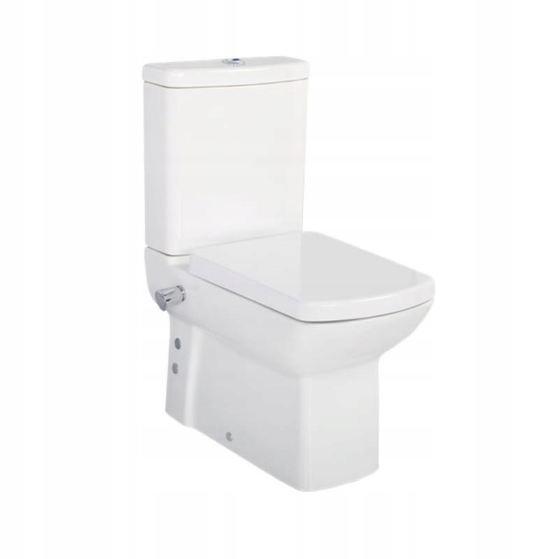 WC misa - Lara Compact s bidetom s bielou batériou Creavit
