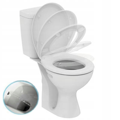 WC misa - Kompakt WC + Bidet Funkcia s Soft-Close Board