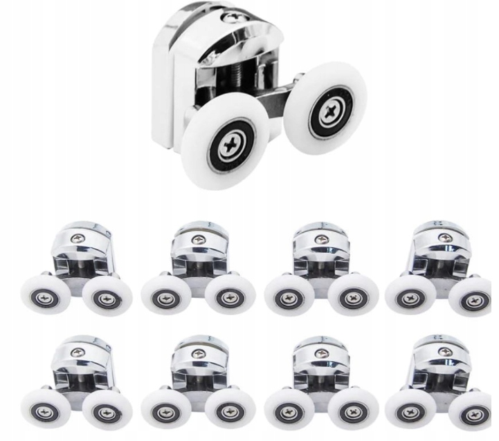 Horné dvojité valčeky do 6 mm skla - FI 23 mm XKCO1