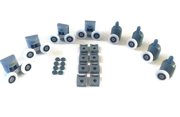 Sada 8 valčekov pre 22 mm sprchovú kabínu kolesa