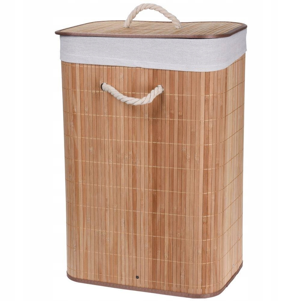 Kôš na bielizeň - BAMBOO kôš kúpeľňová nádoba na bielizeň 60L