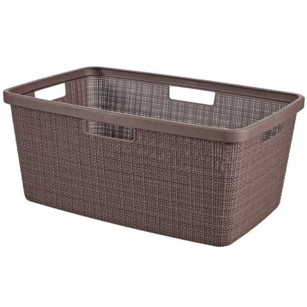 Kôš na bielizeň -  Magla Jute 46L Basket článok 8091, bronz/fialová