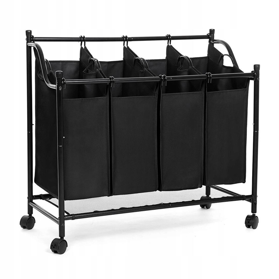 Kôš na bielizeň -  4x35 L mobilný umývací kôš