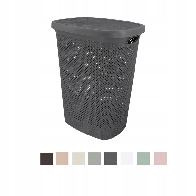 Kôš na bielizeň -  Kôš na práčovňu s diamantmi s krytom mix 38l HOB081039