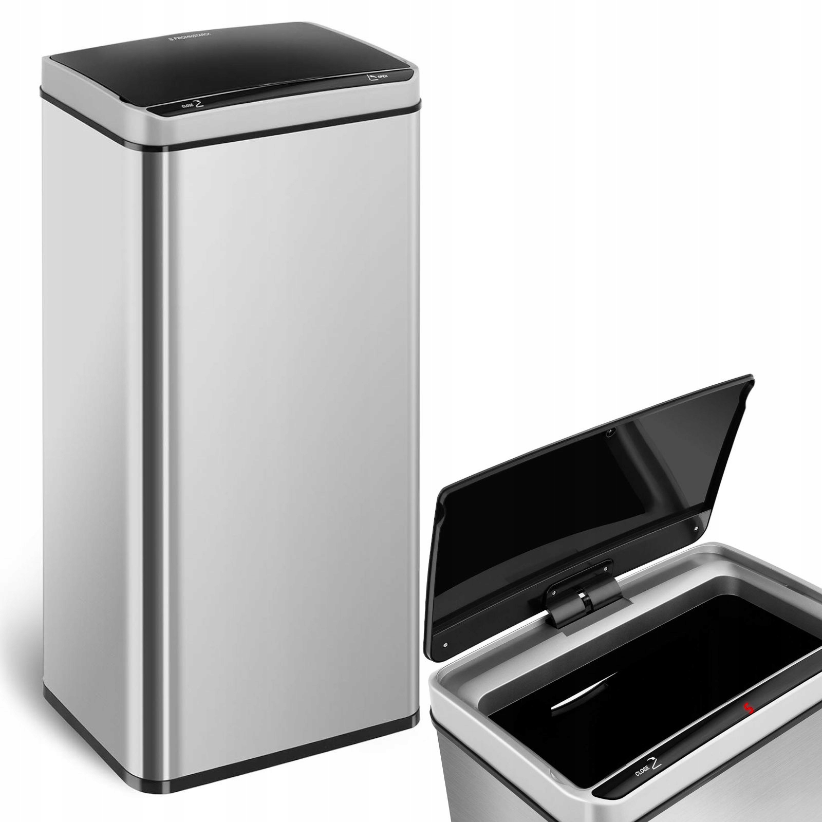 Odpadkový kôš do kúpelne -  Curver Deco Bin 2150 40 L Strieborný odpadkový kôš
