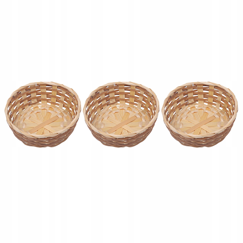 Kôš na bielizeň -  Bashed Basket Round Basket Fruit Bowl 3 PCS