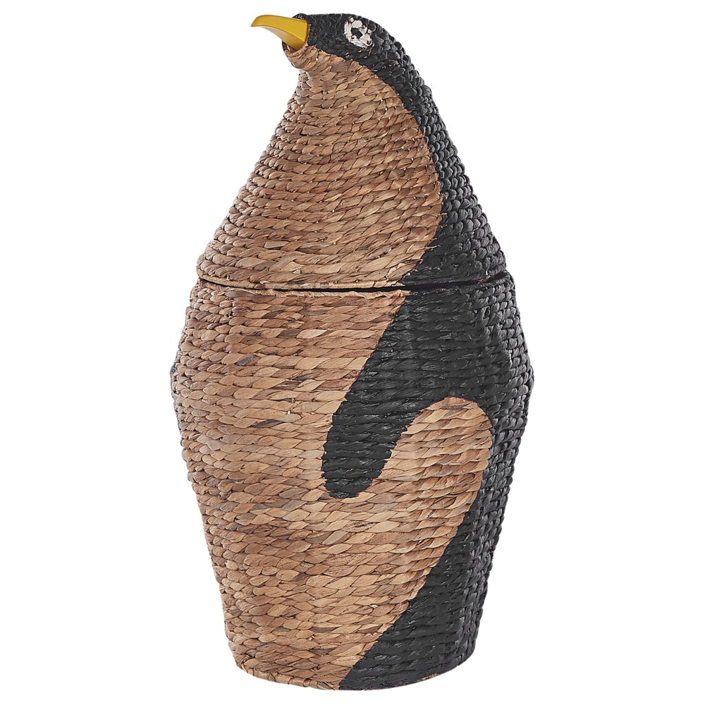Kôš na bielizeň -  Penguin na bashed z vodného hyacintu prírodný