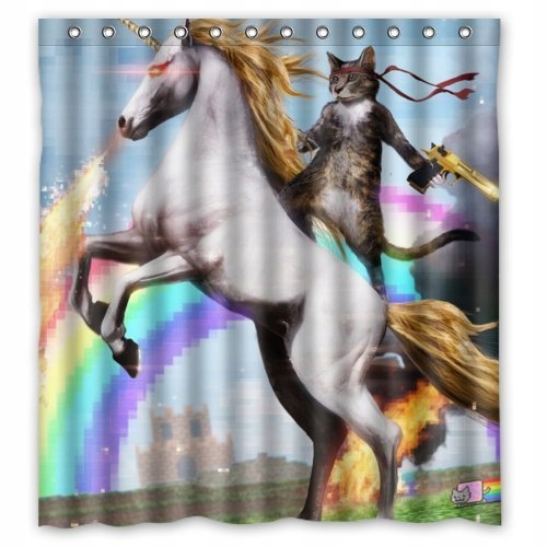 Sprchový záves - UNICORN CAT SPOTROR MONALAIN