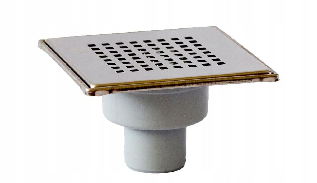 Sprchový žľab - Odpadový grille Vstupný chróm lesk 15x15 vertikálny
