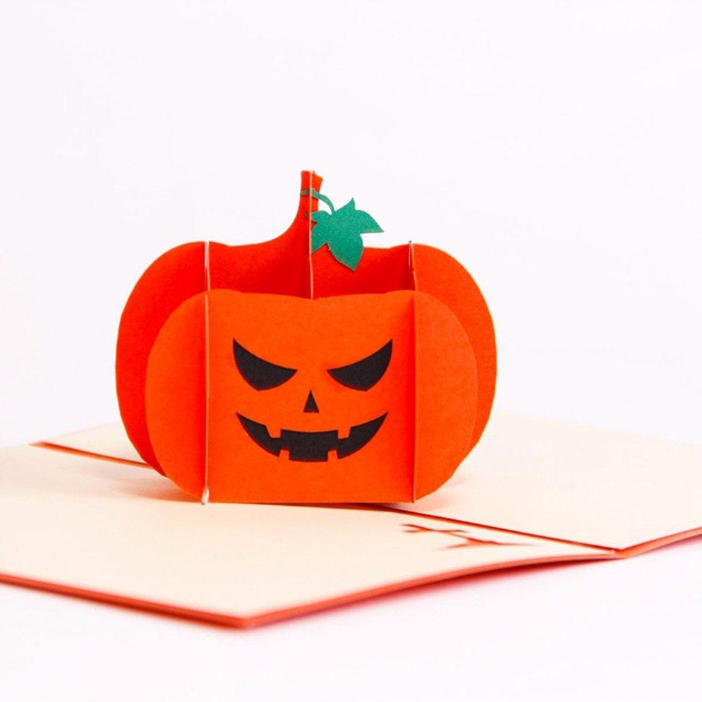 Kreatívna karta s želaním pre Halloween 3D pre