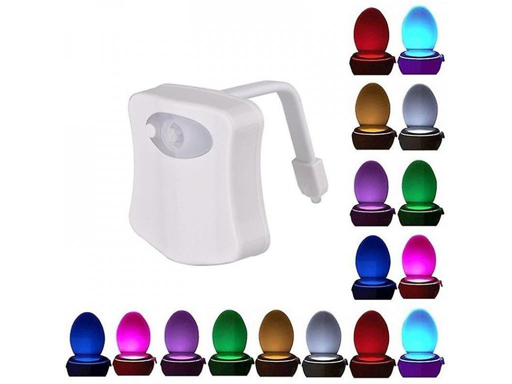 LED žiarovka osvetľovanie toaletného snímača toalety