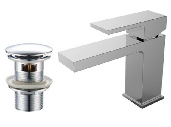 Vodovodná umyvadlová batéria - Laveo kvadrato blq 022d Washbasin faucet