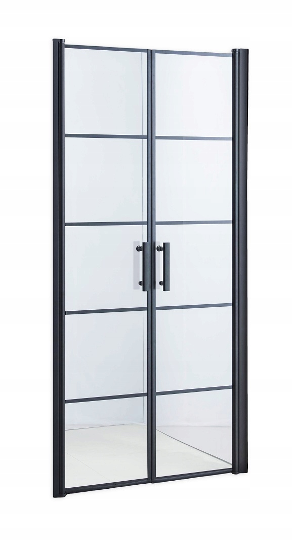 Sprchová zástena - Loft Black Double Black Dvere 90 Reg.