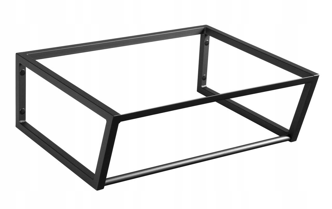 Umývadlo - Loft Wash Basin Bracket 60x46cm, Black Matte Ska