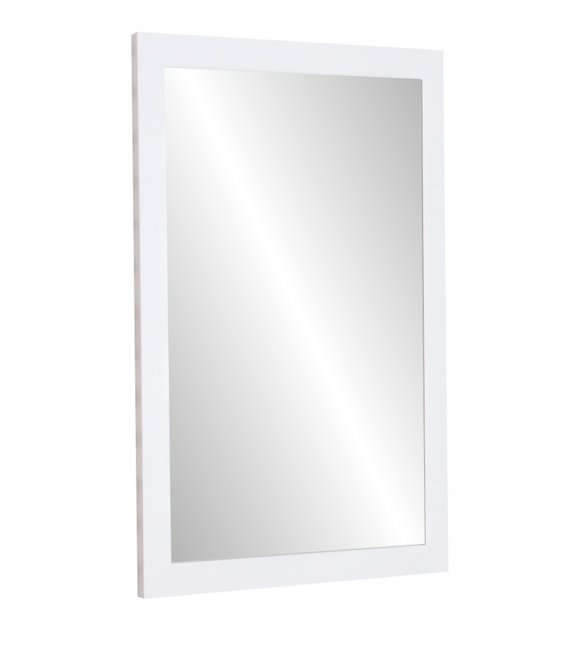 Zrkadlo 90x70 v bielom rámci Wenge 70x90 12 farieb