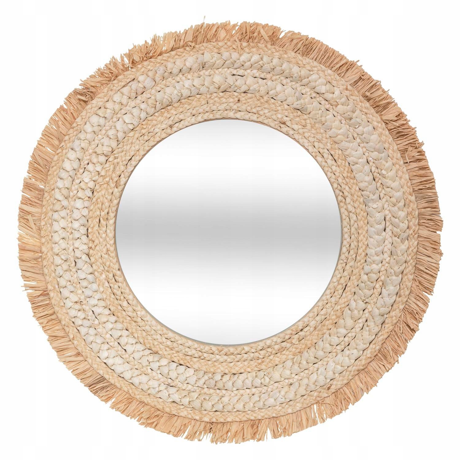 Okrúhle zrkadlo boho orientálne visiace Celia 68 cm
