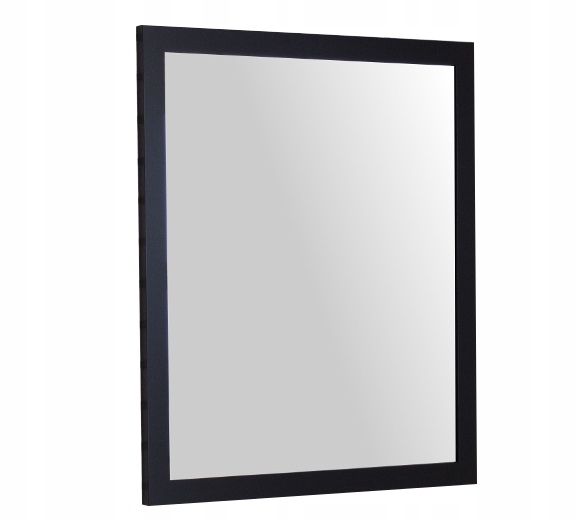 Zrkadlo v čiernom ráme 100x80, čierna + zadarmo