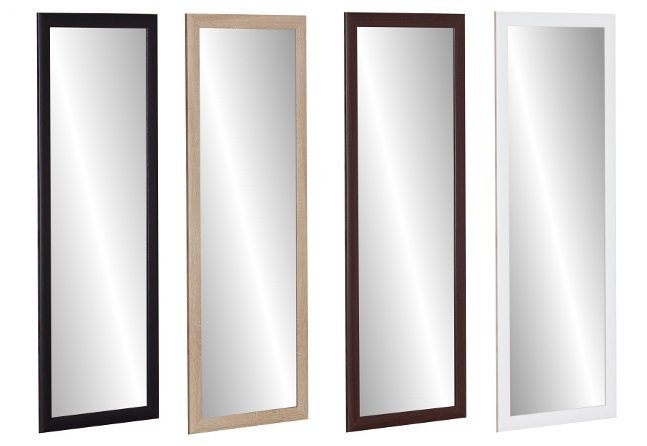 Zrkadlo v rámčeku140x50 Oak Sonoma White Wenge Black