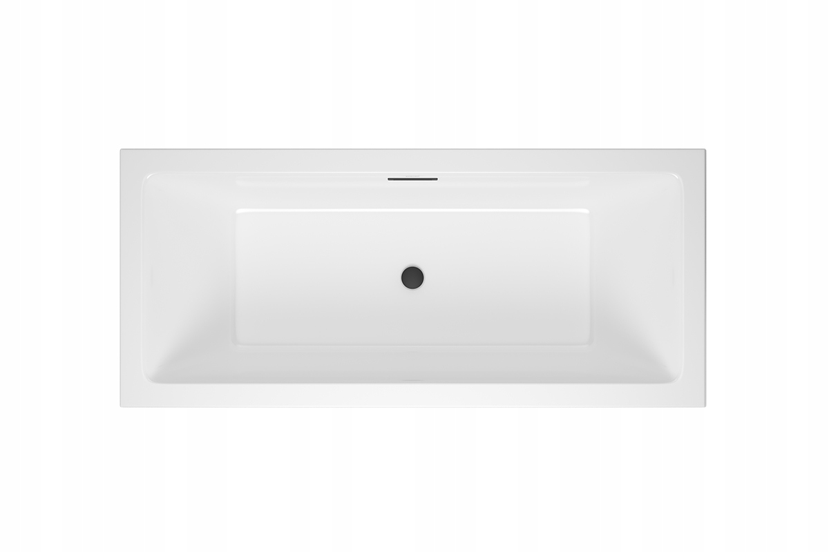 Vaňa - Łódź Heaven Slim 160x75 Flow Black Bath Excellente